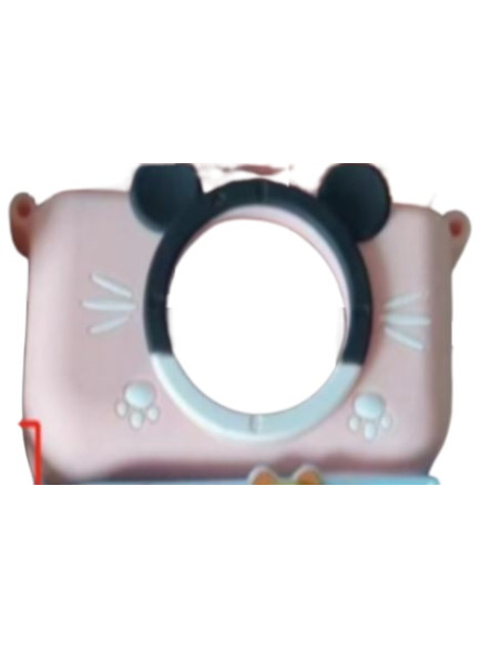 ASAKY KIDS BUBBLE COVER IN SILICONE PINK TOPOLINO PER PHOTO CAMERA BLS-X200